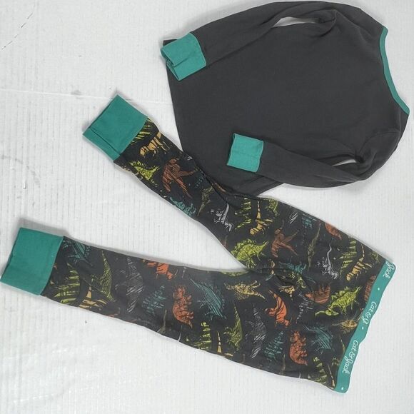 Pajama Bundle 4T Carter's & Cuddl Duds 2 Piece Sets (3 Sets) Christmas Dinosaur - Picture 12 of 16